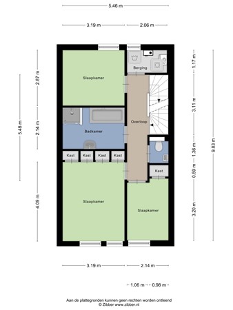 Floorplan - Newtonplein 17, 5283 JH Boxtel